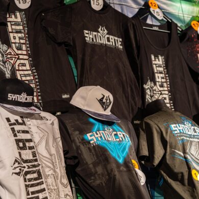 Free delivery and free wristband with all SYNDICATE merchandise orders